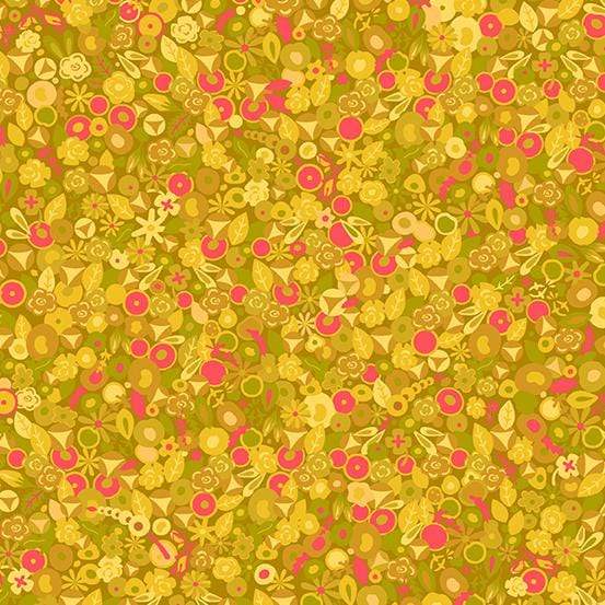 Fabric Andover Sun Print 2021 by Alison Glass - Tuesday in Sunflower