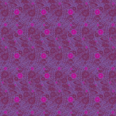 Fabric Free Spirit Passion Flower by Anna Maria Horner - Lace in Lush