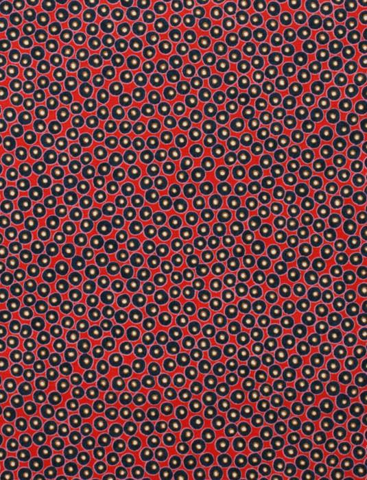 Fabric Alexander Henry Fabrics Africa by Alexander Henry - Kianga Dot in Red and Navy