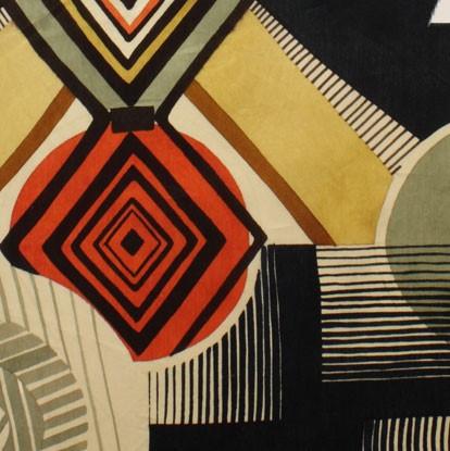 Fabric Alexander Henry Fabrics Africa by Alexander Henry - Mwamba Abstract in Black and Gold