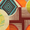 Fabric Alexander Henry Fabrics Africa by Alexander Henry - Mwamba Abstract in Tangerine and Chocolate