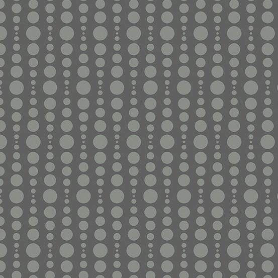 Fabric Andover Stealth by Libs Elliott - Bubble in Charcoal