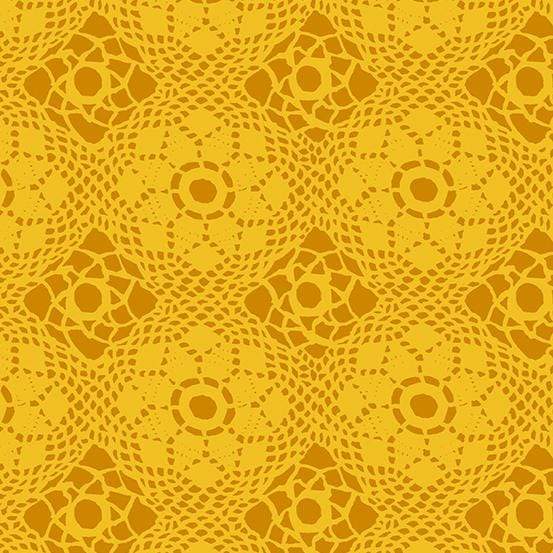 Fabric Andover Sun Print 2021 by Alison Glass - Crochet in Sunshine
