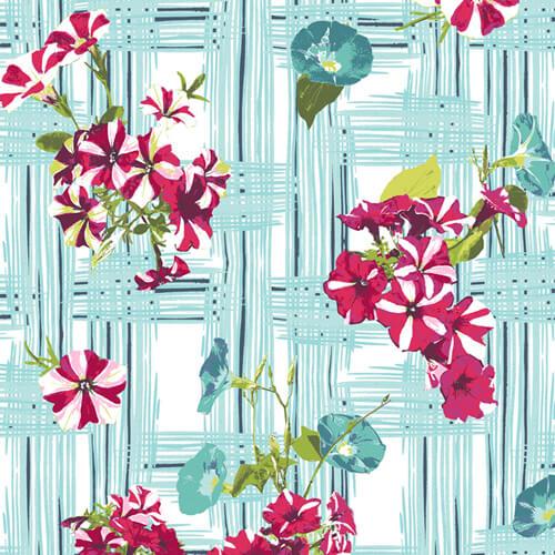 Fabric Art Gallery Fabrics Floralish by Katarina Roccella - Petunia Garden Treillage