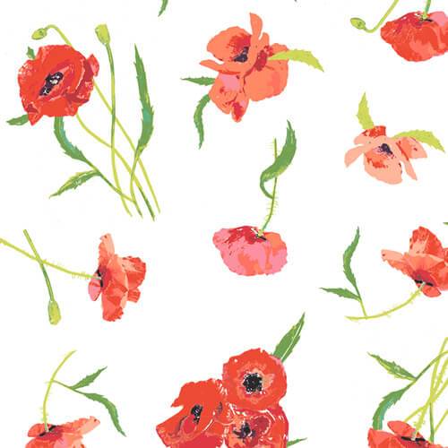 Fabric Art Gallery Fabrics Floralish by Katarina Roccella - Poppy Reflections