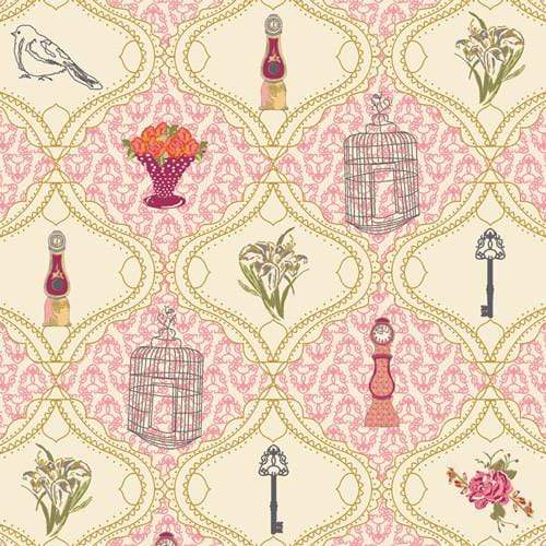 Fabric Art Gallery Fabrics LillyBelle by Bari J - French Sampler Rose