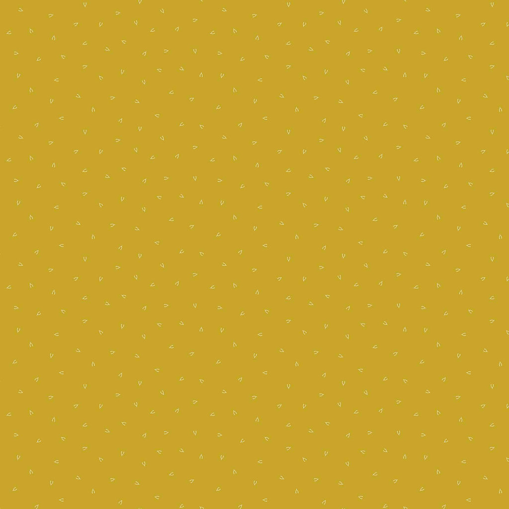 Fabric Figo Fabrics Lucky Charms Basics - Wishbones in Mustard