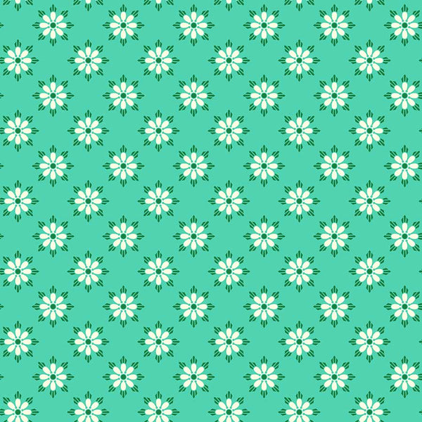 Fabric Figo Fabrics True Kisses by Heather Bailey - Darling in Turquoise