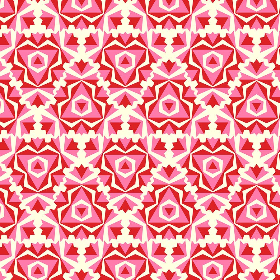 Fabric Figo Fabrics True Kisses by Heather Bailey - Pursuit in Red Hot