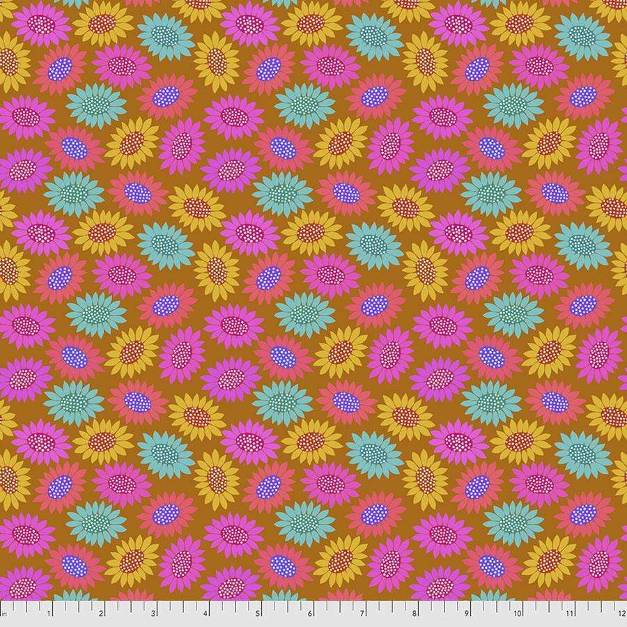 Fabric Free Spirit Bright Eyes by Anna Maria Horner - Picky in Gold