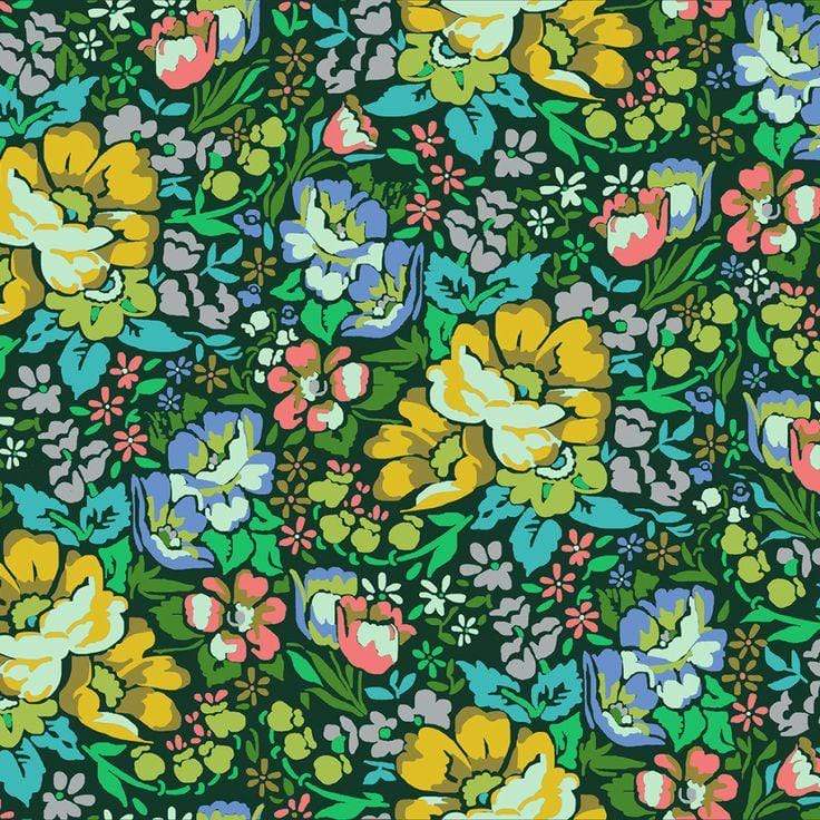 Fabric Free Spirit Floral Retrospective by Anna Maria Horner - Overachiever in Forest