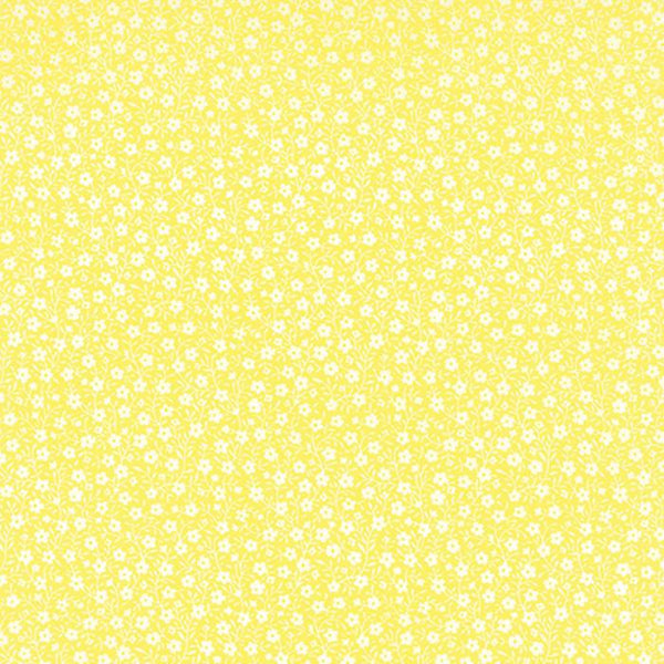 Fabric Moda Sew & Sew by Chloe's Closet - Floral Apron Strings in Lemon Drop