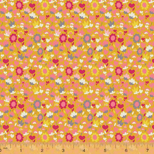 Fabric Windham Fabrics Solstice by Sally Kelly - Buttercup in Ochre
