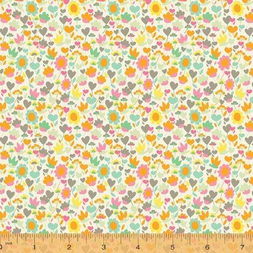 Fabric Windham Fabrics Solstice by Sally Kelly - Buttercup in Sand