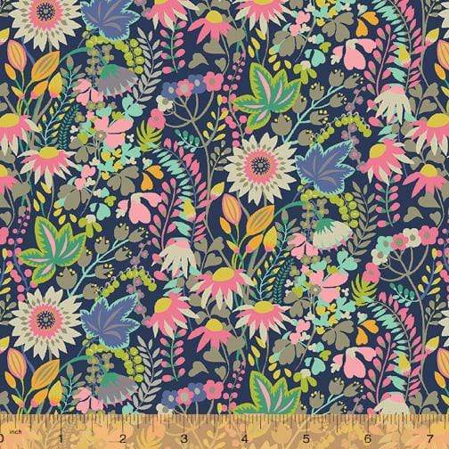 Fabric Windham Fabrics Solstice by Sally Kelly - Flower Bed in Multi