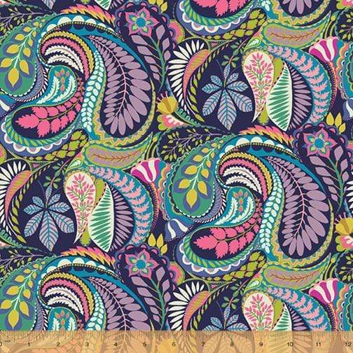 Fabric Windham Fabrics Solstice by Sally Kelly - Prince Paisley in Multi