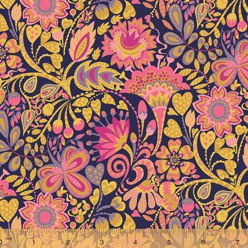 Fabric Windham Fabrics Solstice by Sally Kelly - Windy in Ochre