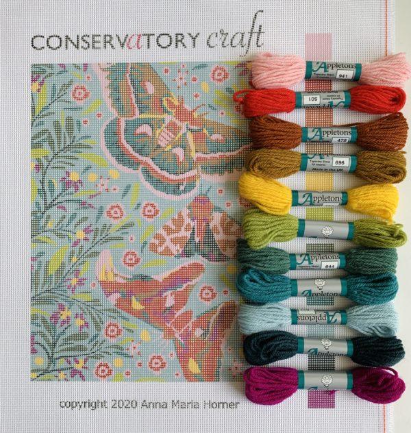Kit Conservatory Craft Winged Waterfall by Anna Maria Horner - Tapestry Kit