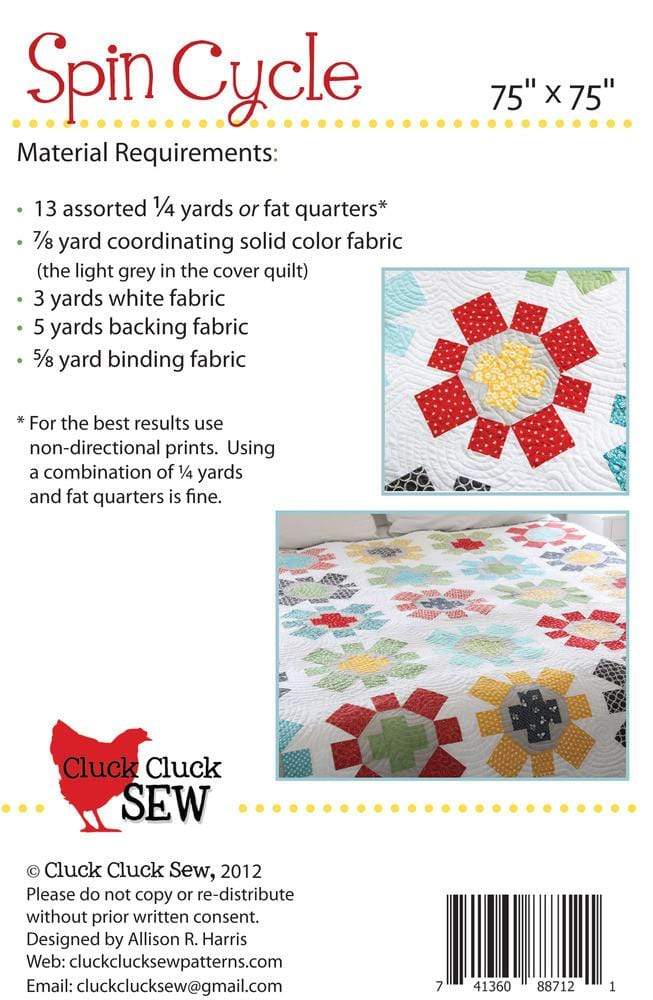 Pattern Cluck Cluck Sew Cluck Cluck Sew - Spin Cycle