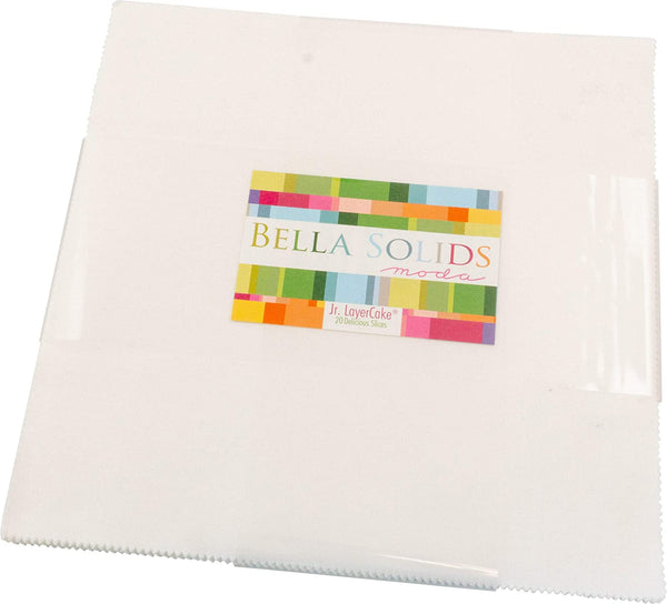 Precuts Moda Bella Solids by Moda - Layer Cake - White