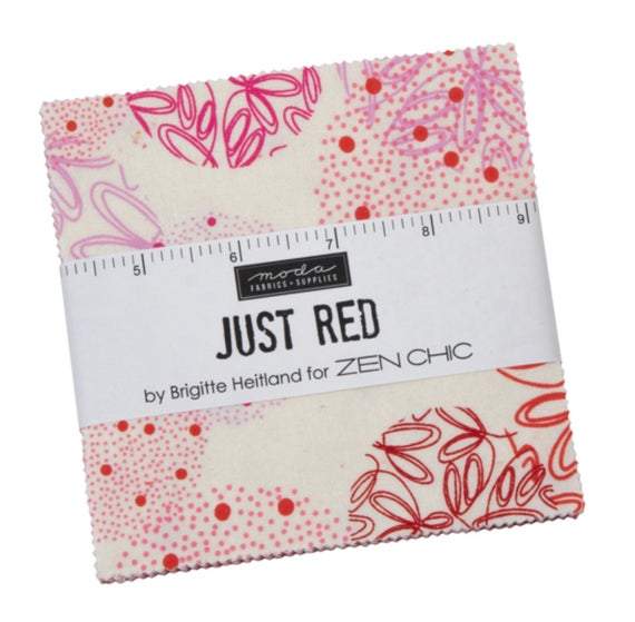Precuts Moda Just Red by Zen Chic - Charm Pack