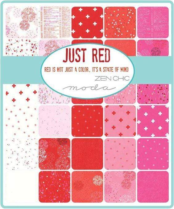 Precuts Moda Just Red by Zen Chic - Charm Pack